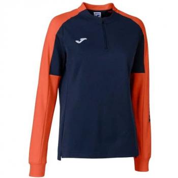 Sudadera Joma Eco Championship mujer marino naranja flúor