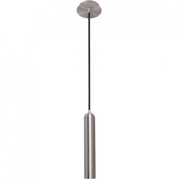Lámpara colgante moderna Athan SN Chrome con 1 luz, pantalla de níquel satinado, tipo de bombilla GU10