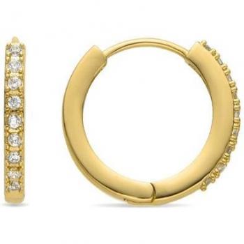 Pendientes Ariuk de Luxenter, acabados en oro amarillo de 18k