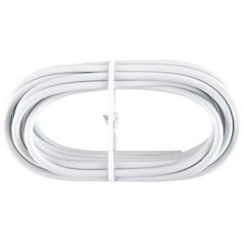 Cable Stor Planet Riel 3 m PV025, plastificado blanco, tipo gusanillo, portavisillo