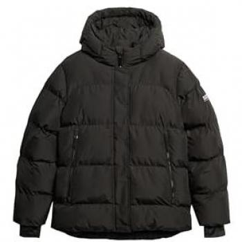 Chaqueta Deportiva Puffer 5 Baffle Superdry para Mujer Negra Talla S