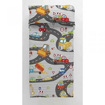 COOL KIDS Colcha Bouti Reversible Scalextric Cama 105 cm