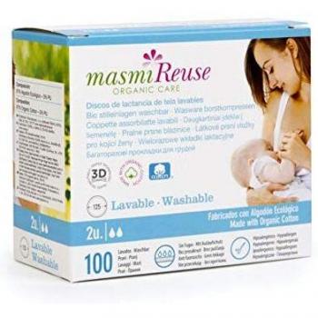 Masmi Discos de Lactancia de Tela Lavables 100 g