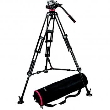 Manfrotto MVH502-546BK-1 - Trípode completo, negro