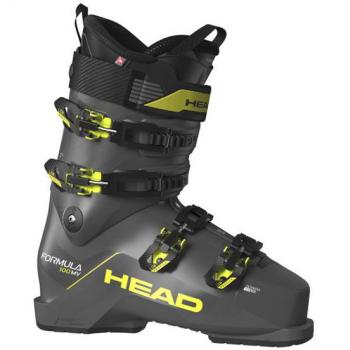 Botas de Esquí Alpino Head Formula 100 MV GW gris oscuro amarillo - Talla 29.5
