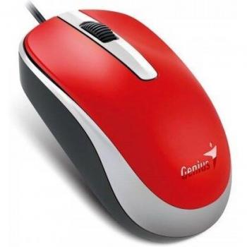 Ratón Genius DX-120, óptico, USB, 1200 DPI, rojo