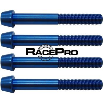 RacePro - 4x Azul Cónico Titanio Calibrador Perno for the Suzuki GSXR750 K6