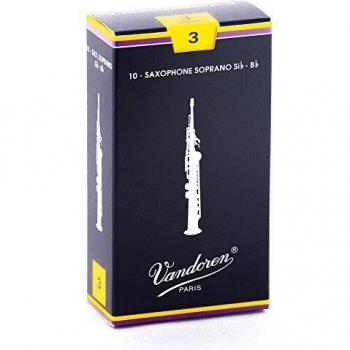 Vandoren Soprano Saxophone Reeds No. 3 - Box of 10 Pieces