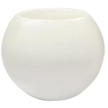 Maceta Omega 48 cm - Polietileno Resistente a Impactos - Color Blanco