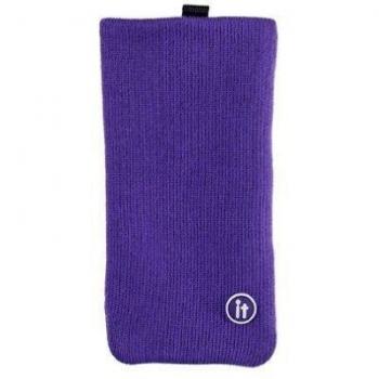 Cleanit Universal - Calcetín universal para iPhone/iPod/Mobile/MP3 , color morado, talla 13.5 x 7 x 1.2 cm