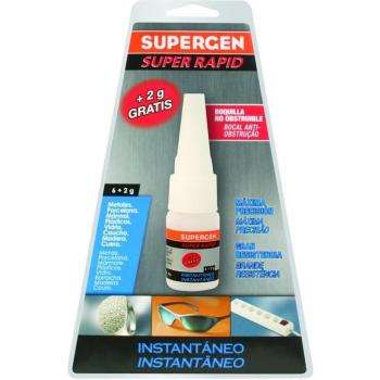 TESA 62603-00000-01 - Supergen Super Rapid Cianoacrilato - Botella 6 g + 2g gratis
