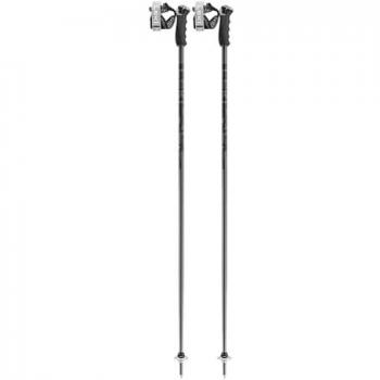 Bastones Leki Alpino Detect S gris oscuro negro (par) - 120 cm, ligeros, ajustables, con empuñadura ergonómica y sistema de bloqueo rápido