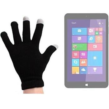 DURAGADGET Guantes Negros Para Pantalla Táctil Para Tonbux ESTPQ080 | ESTPQ087 - Talla Mediana - ¡Ideales Para Tocar La Pantalla De Su Dispositivo!