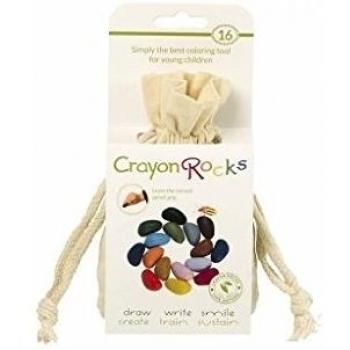 Crayon Rocks 16 Colors in a Red Velvet Bag