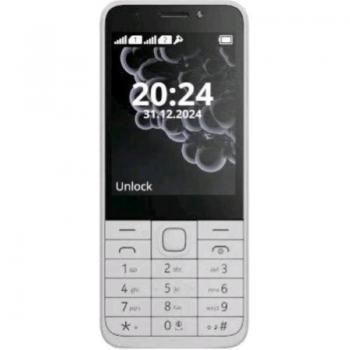 Nokia 230 2024 Blanco - Teléfono Móvil Dual SIM, Doble Cámara, Flash, Radio FM, Juego Snake, Carcasa de Aluminio