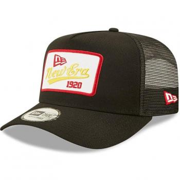 Gorra State Patch Trucker New Era para Hombre en color Negro