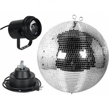 Eliminator Lighting M600EL 16 Mirror Ball Package w/PL-1000 Pinspot