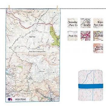 Toalla de secado rápido 90x150 SoftFibre Mapa OS High Peak Lifeventure