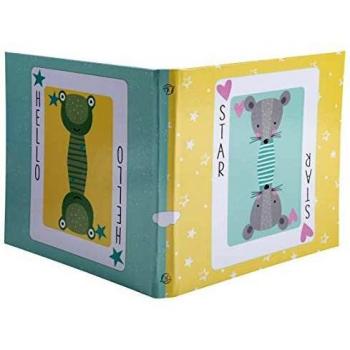 Álbum de fotos infantil 25x25 cm - 30 páginas blancas para 60 fotos - Color amarillo/verde