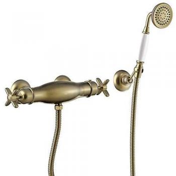Ducha termostática Ducha de mano anticalcárea con soporte orientable. Flexo doble engatillado-24216409LV