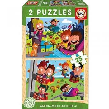 Educa Borrás Puzzle Madera Parque de Atracciones