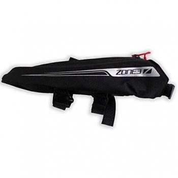 ZONE3 Aero Top Tube Cycling/Triathlon 'Bento Box' Bolsa, Unisex, Negro/Plata, Talla única