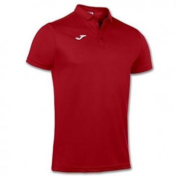 Joma Hobby Men's Short Sleeve Polo Shirt - Red - Size S