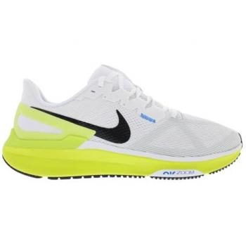 Nike Structure 25 Zapatillas de Running para Asfalto - Hombre - Blanco, Amarillo Neón, Talla 42 EU