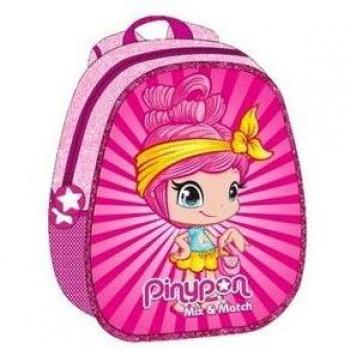 Mochila Pinypon 3D Premium con Decoración en Relieve y Espacio Suficiente