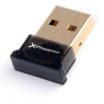 ADAPTADOR BLUETOOTH 4.0 PHOENIX PHUSBBTADAPTER NANO DONGLE USB 2.0 PLUG AND PLAY VALIDO PARA PC VALIDO WINDOWS / MAC OS NEGRO