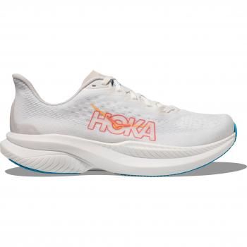 HOKA Women's Mach 6 Road Running Shoes, White/Nimbus Cloud, Size 5