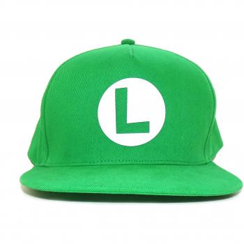 Gorra Unisex Verde Super Mario Luigi Badge Talla Única
