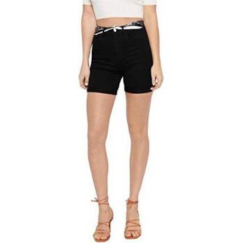 Only Shorts ONLHOPE Life HW Scarf Box DNM Shorts BJ para Mujer Mujer Color: Black Talla: L