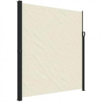 Toldo lateral retráctil 220x600 cm en color crema