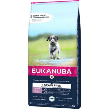 Eukanuba Grain Free Large Breed Puppy Salmon - Economy Pack: 2 x 12 kg