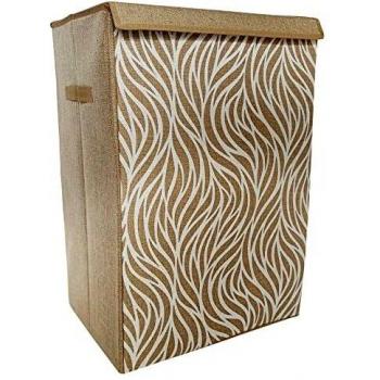 BERELA – BARÓC Cesto Ropa Sucia con Tapa, Cesto para Colada Plegable con Asas, Cubo de Almacenamiento de Ropa, Cesto Plegable para Colada Color Crema