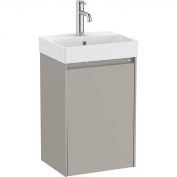 Mueble de baño Roca Ona con 1 puerta y lavabo para grifo central, color Gris arenado