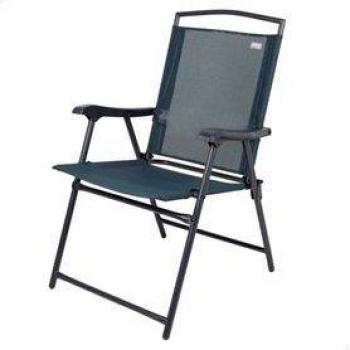 Silla de jardín Aktive Garden plegable antracita 92x52,5x62 cm