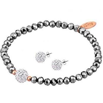 Conjunto de Pendientes y Pulsera Lotus Silver - LP1237-2/1