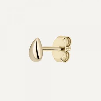 Pendiente Piercing Little Dew de Plata de Ley 925 con Baño de Oro 18K y Cierre Presión