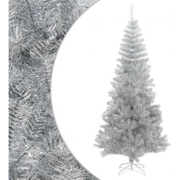 vidaXL Artificial Christmas Tree with Stand Silver 240 cm PET