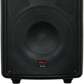 Galaxy Audio TQ8X 8 PA Speaker with Trek GTU UHF Dual Handheld Microphone, A&B: 524.5-594.5MHz