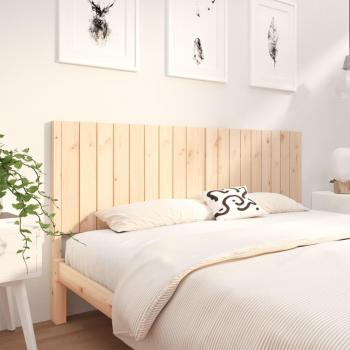 Cabecero de cama de madera maciza de pino 185,5x4x100 cm