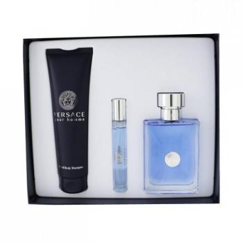 Versace Pour Homme Gift Set with Eau De Toilette Spray, Hair & Body Shampoo - 3pcs