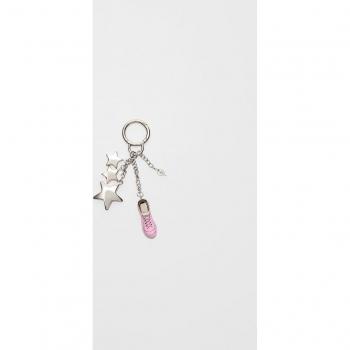 Star and Sneakers Key Ring - Grey OS