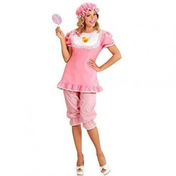 Disfraz de Bebé Rosa con Sombrero de Mujer - Talla S