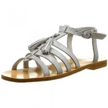 Tartine et Chocolat Toundra 43884251 - Sandalias de cuero para niñas, color plateado, talla 31