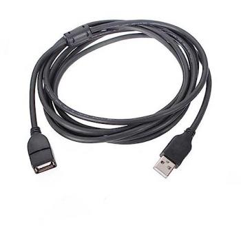 Cable Extensor USB 2.0 Tipo A Macho a Hembra 1.4 Metros Negro
