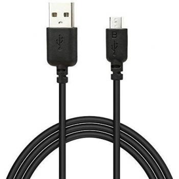 EZOPower Cable de Alta velocidad para recargar y sincronizar de clavija macho a clavija macho Micro USB-USB-negro, 2 m/Moto para Motorola Moto G 2 Generación X1