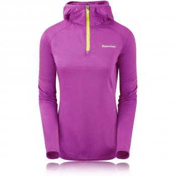Montane - Allez Micro Hoodie, color morado, talla UK-10